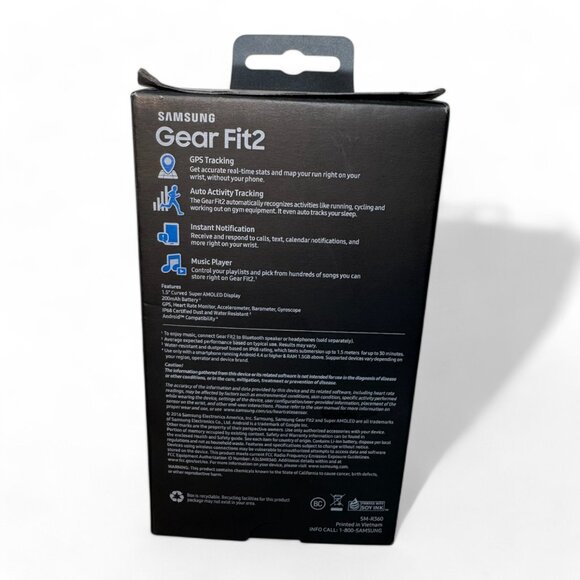 Samsung Gear Fit2 GPS Sports Band – Black (New, Boxed) - Size S - Picture 2 of 5